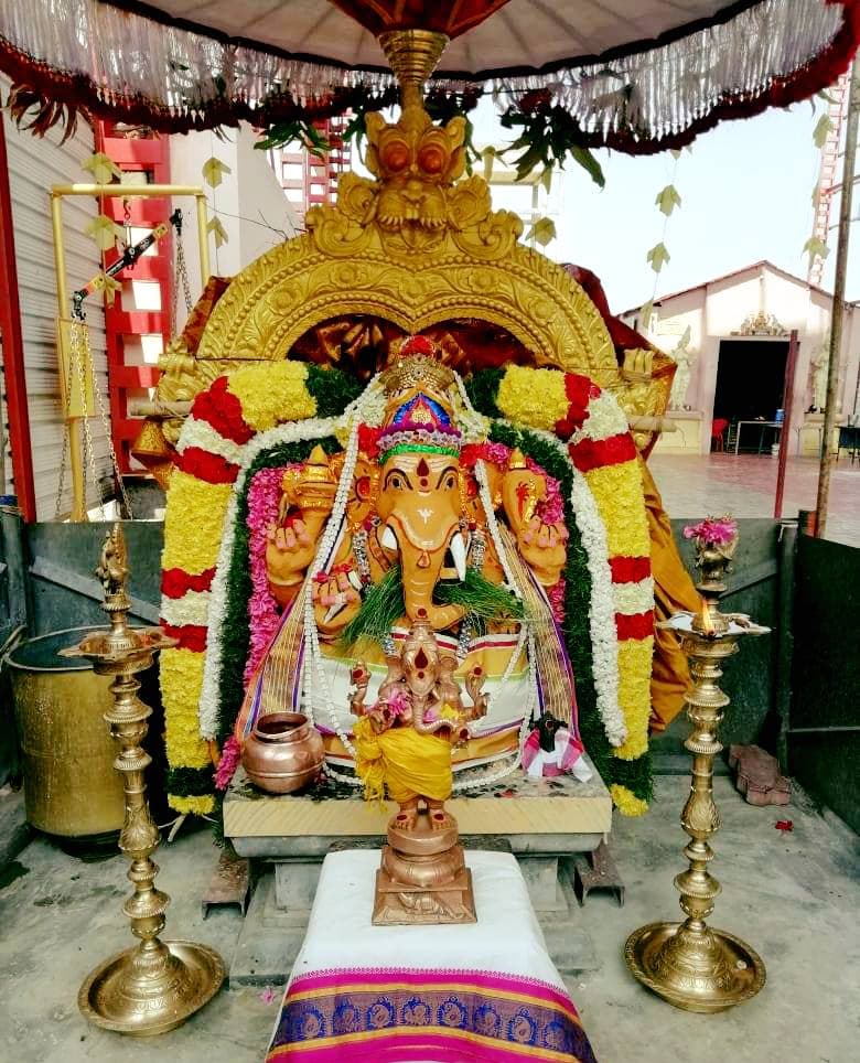 Ganesh Chaturthi Celebrations - Celebrating the remover of obstacles with joy and devotion. Jai Shree Ganesh!