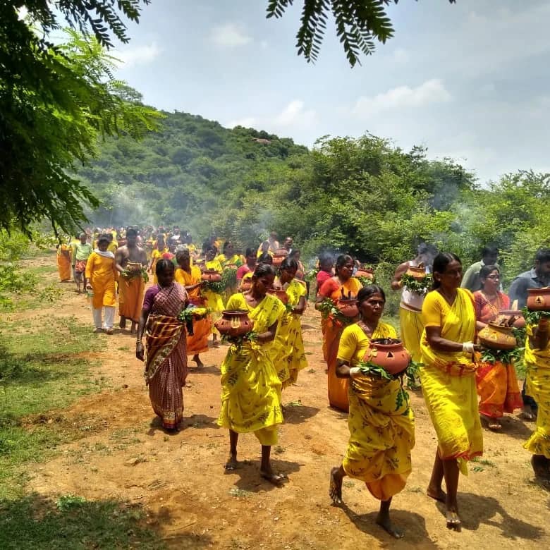 Thee Chatti Vaibhavam - A powerful expression of devotion - carrying fire-filled mud pots with neem leaves in pur bhakti.
